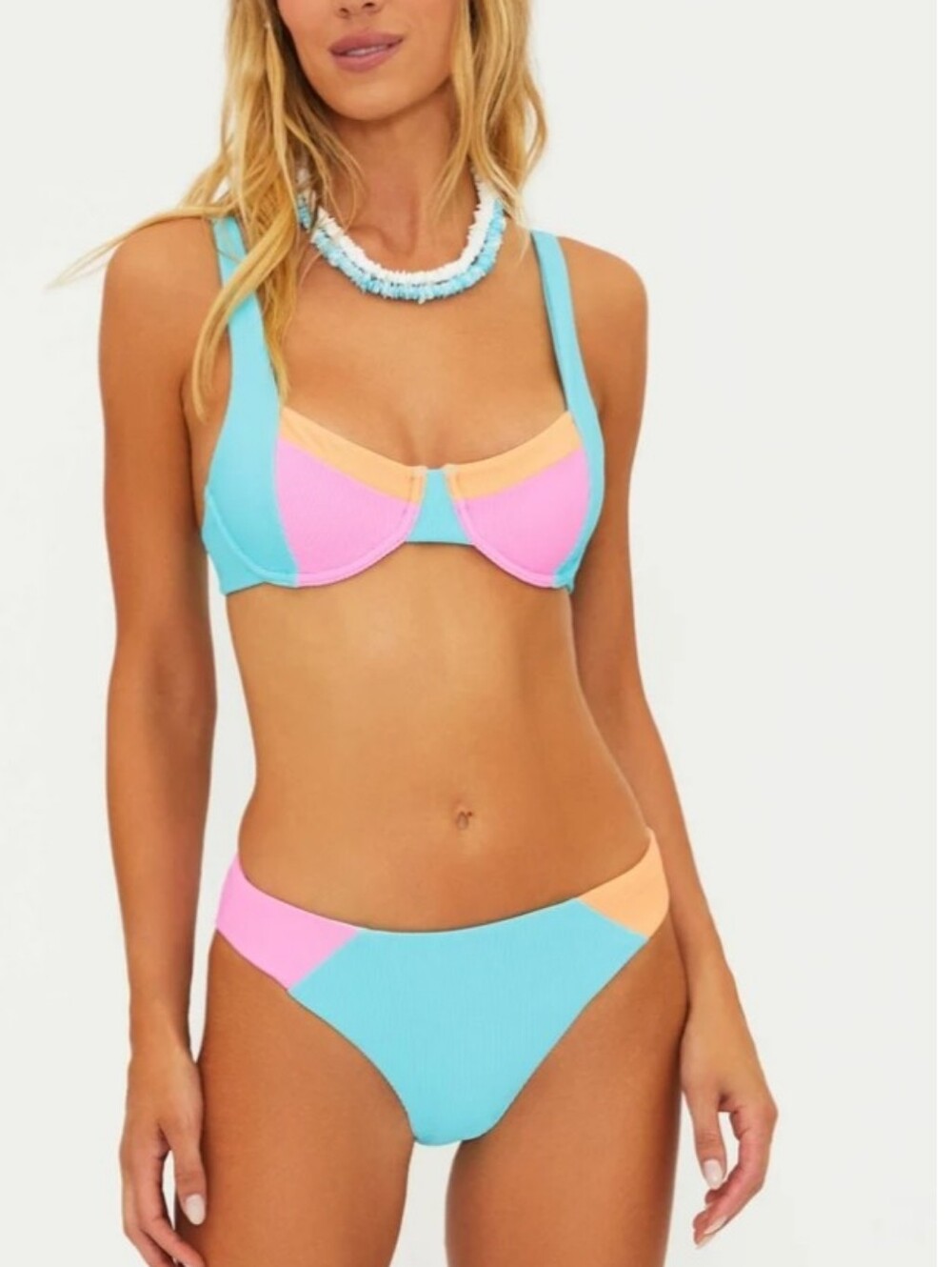 New!Beach Riot Brooks Top Crush Colorblock - Picture 2 of 10